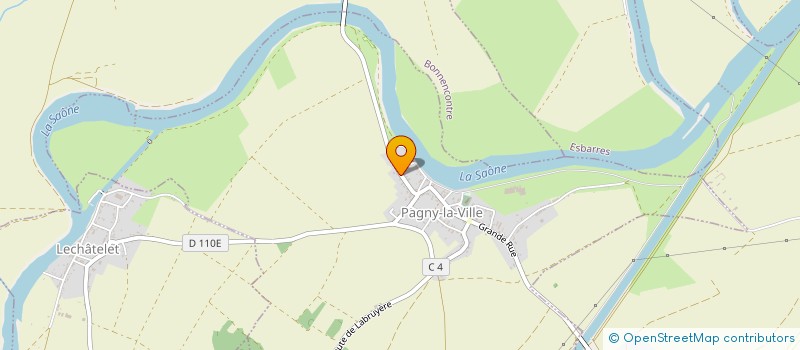 localisation de l'entreprise MADAME JOCELYNE CHAUVIN  PAGNY-LA-VILLE