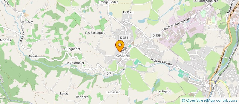 localisation de l'entreprise MADAME JOCELYNE CHERBLANC à SAVIGNY