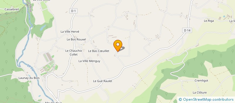 localisation de l'entreprise MADAME JOCELYNE CHRETIEN à LE MENE