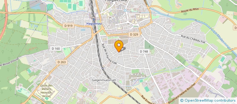 localisation de l'entreprise MADAME JOCELYNE CHRISTMANN  HAGUENAU