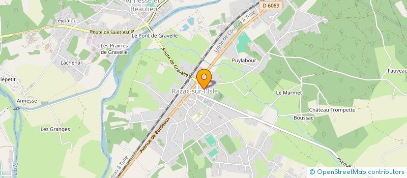 localisation de l'entreprise MADAME JOCELYNE COCAULT  RAZAC-SUR-L'ISLE