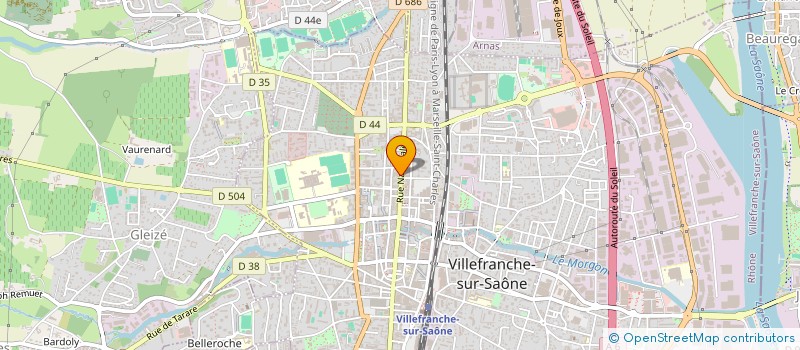 localisation de l'entreprise MADAME JOCELYNE COMAGLE  VILLEFRANCHE-SUR-SAONE