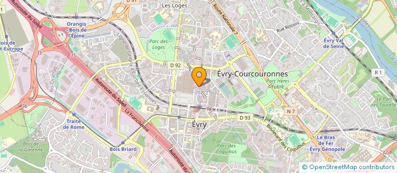 localisation de l'entreprise MADAME JOCELYNE COMASTRI  EVRY-COURCOURONNES
