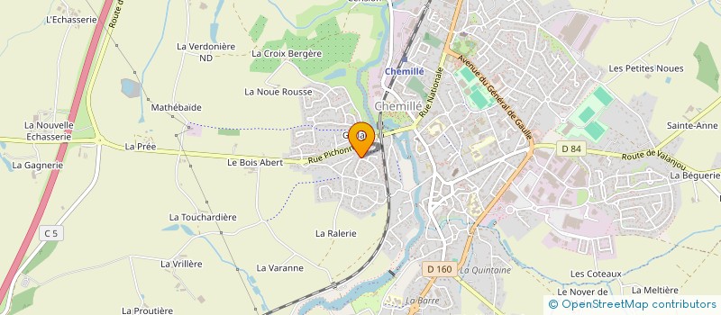 localisation de l'entreprise MADAME JOCELYNE COURANT  CHEMILLE-EN-ANJOU