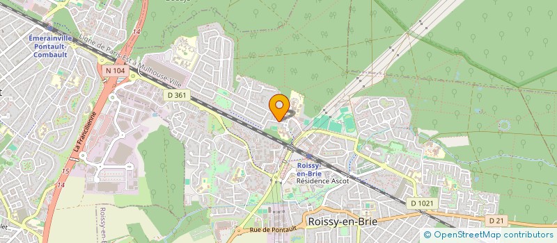 localisation de l'entreprise MADAME JOCELYNE COURTEBRAS  ROISSY-EN-BRIE