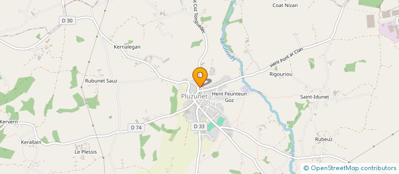 localisation de l'entreprise MADAME JOCELYNE COUTANT  PLUZUNET