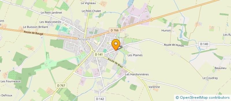 localisation de l'entreprise MADAME JOCELYNE CROSSOUARD  NOYANT-VILLAGES