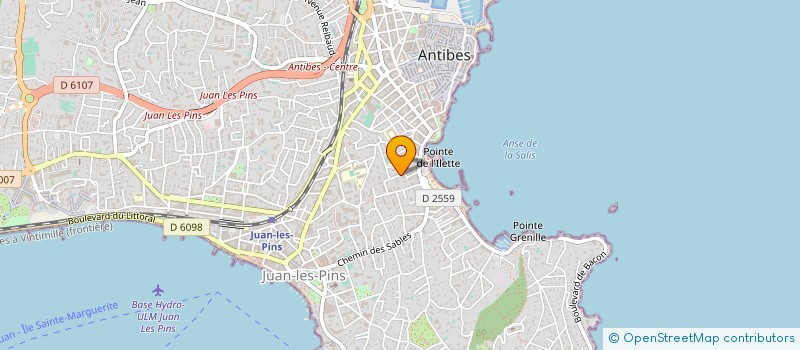 localisation de l'entreprise MADAME JOCELYNE CRUVEILLER à ANTIBES