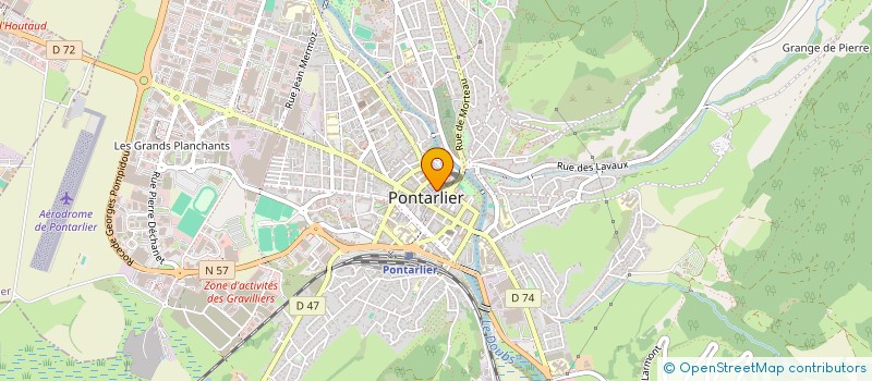 localisation de l'entreprise MADAME JOCELYNE CUBY  PONTARLIER