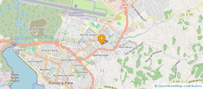 localisation de l'entreprise MADAME JOCELYNE DAIBISSARAM à LES ABYMES