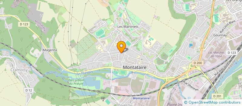 localisation de l'entreprise MADAME JOCELYNE DAMIS  MONTATAIRE