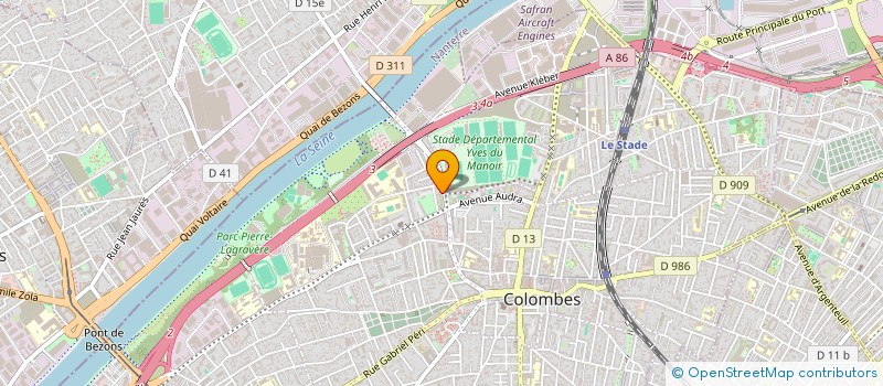 localisation de l'entreprise MADAME JOCELYNE DE MULDER à COLOMBES
