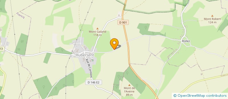 localisation de l'entreprise MADAME JOCELYNE DE SAINTE MARESVILLE  HUBERSENT