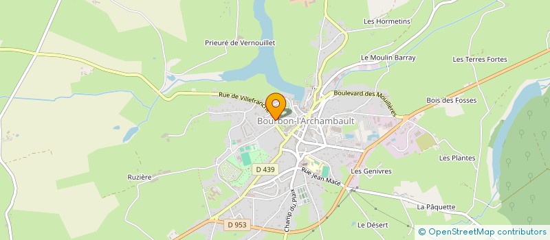 localisation de l'entreprise MADAME JOCELYNE DEAL  BOURBON-L'ARCHAMBAULT