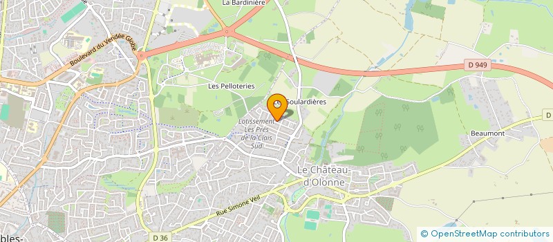localisation de l'entreprise MADAME JOCELYNE DEBRESSY à LES SABLES D'OLONNE