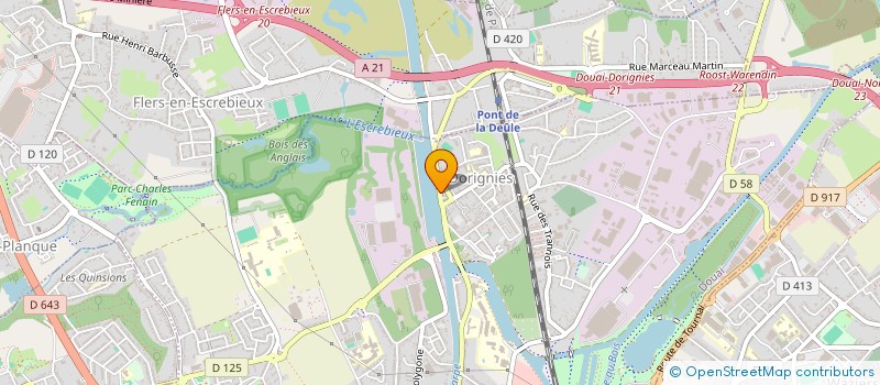 localisation de l'entreprise MADAME JOCELYNE DEGORGUE à DOUAI