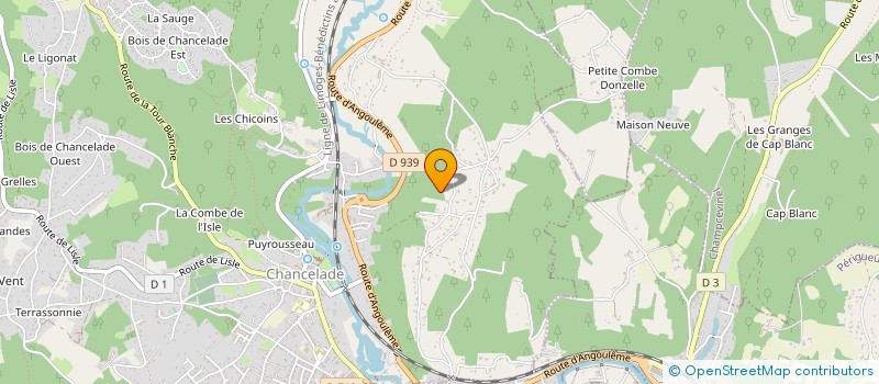 localisation de l'entreprise MADAME JOCELYNE DELANDE  CHANCELADE