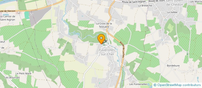 localisation de l'entreprise MADAME JOCELYNE DELMAIRE  FAVEROLLES-SUR-CHER