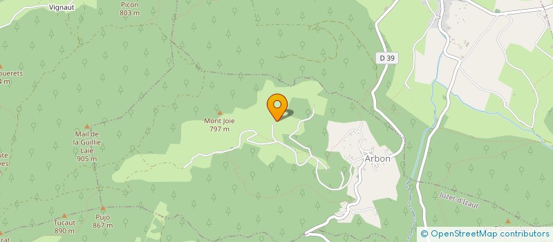 localisation de l'entreprise MADAME JOCELYNE DENARD  ARBON