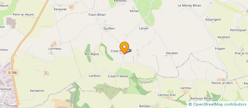 localisation de l'entreprise MADAME JOCELYNE DENIEL  PLABENNEC