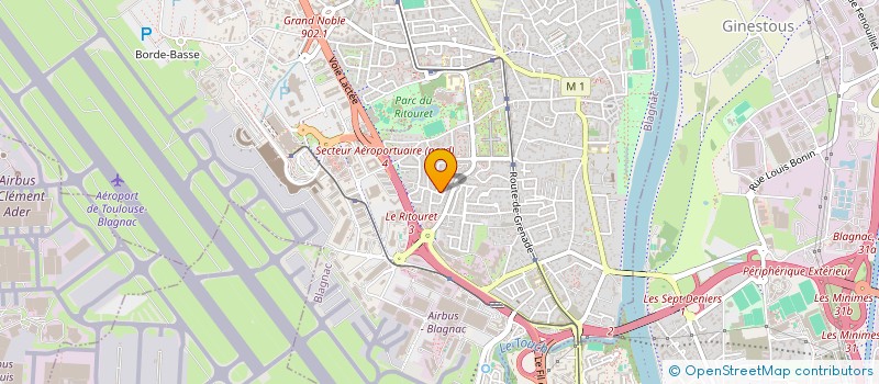 localisation de l'entreprise MADAME JOCELYNE DESCLAUX  BLAGNAC