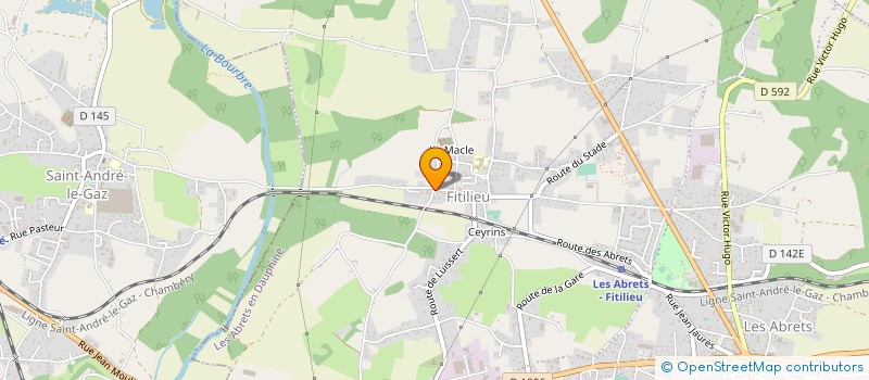 localisation de l'entreprise MADAME JOCELYNE DESMONCEAUX  LES ABRETS-EN-DAUPHINE