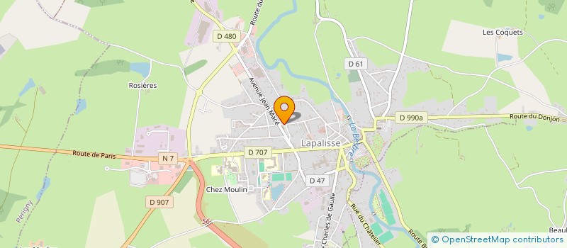 localisation de l'entreprise MADAME JOCELYNE DORIER à LAPALISSE