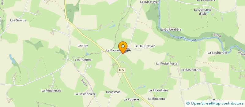 localisation de l'entreprise MADAME JOCELYNE DOUET  CHATILLON SUR COLMONT