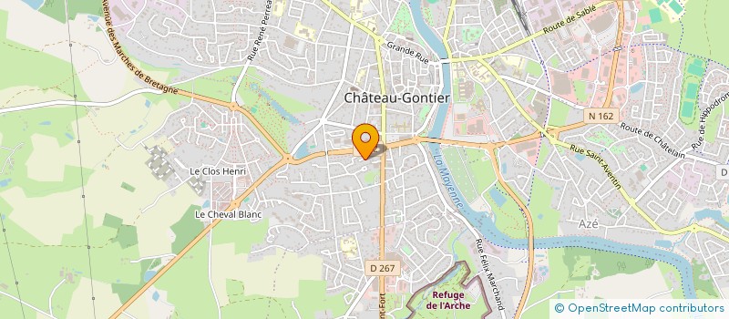 localisation de l'entreprise MADAME JOCELYNE DUDOUET à CHATEAU-GONTIER-SUR-MAYENNE