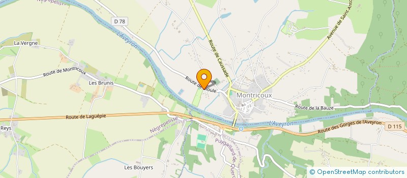 localisation de l'entreprise MADAME JOCELYNE DUGUE  MONTRICOUX