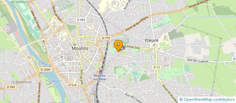 localisation de l'entreprise MADAME JOCELYNE DUPEROUX à MOULINS