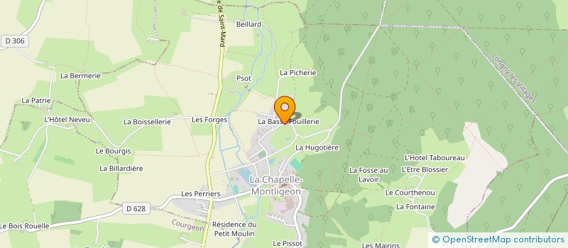 localisation de l'entreprise MADAME JOCELYNE DUPUID à LA CHAPELLE-MONTLIGEON
