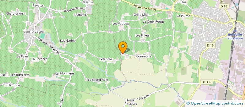 localisation de l'entreprise MADAME JOCELYNE DURAND à SAINT JEAN D'ARDIERES