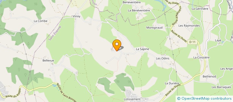 localisation de l'entreprise MADAME JOCELYNE FABRE  SAINT-HEAND