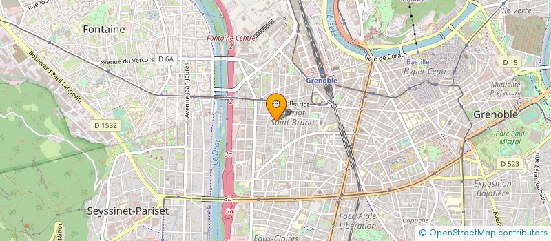 localisation de l'entreprise MADAME JOCELYNE FAURE-MALAN à GRENOBLE