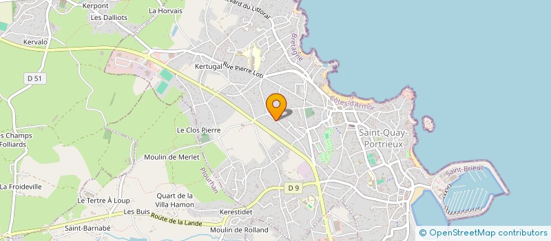 localisation de l'entreprise MADAME JOCELYNE FERRAND  SAINT-QUAY-PORTRIEUX