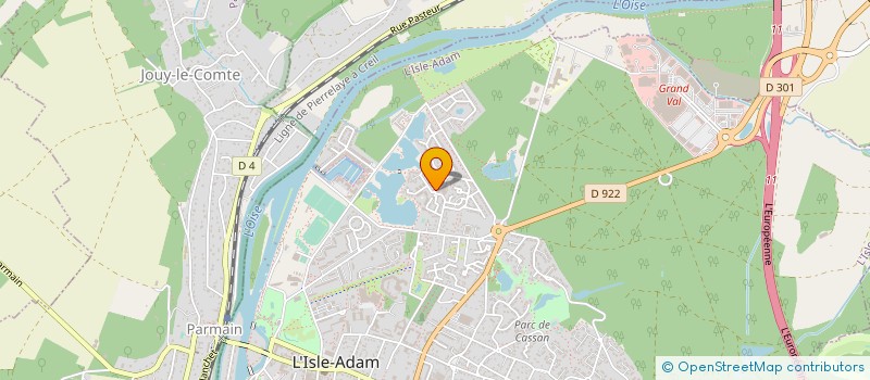 localisation de l'entreprise MADAME JOCELYNE FORESTIER  L'ISLE-ADAM