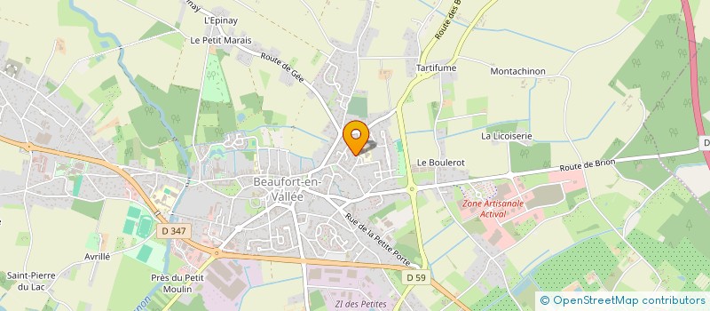 localisation de l'entreprise MADAME JOCELYNE FOYER à BRISSAC LOIRE AUBANCE