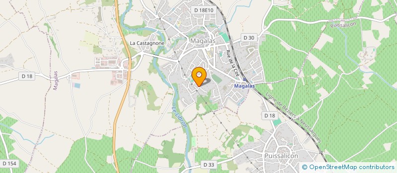 localisation de l'entreprise MADAME JOCELYNE GALTIER  MAGALAS