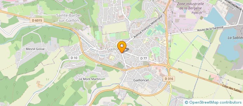 localisation de l'entreprise MADAME JOCELYNE GANDOLPHE  GAILLON