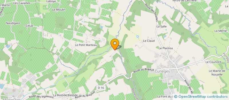localisation de l'entreprise MADAME JOCELYNE GAUTHIER à MONESTIER