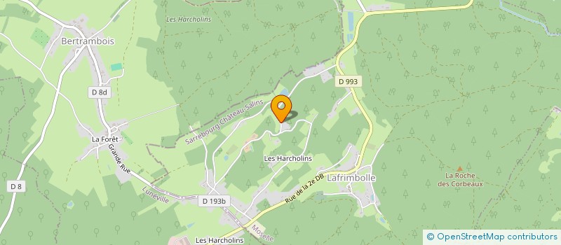 localisation de l'entreprise MADAME JOCELYNE GERMAIN  LAFRIMBOLLE