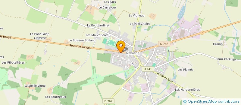 localisation de l'entreprise MADAME JOCELYNE GILLES  NOYANT-VILLAGES