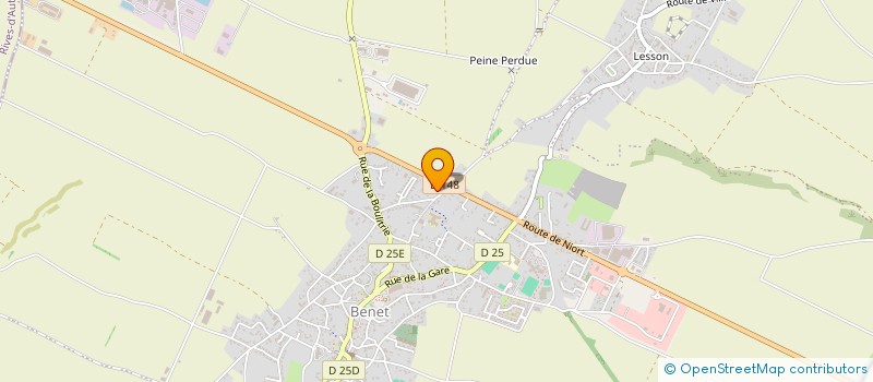 localisation de l'entreprise MADAME JOCELYNE GODIN  BENET