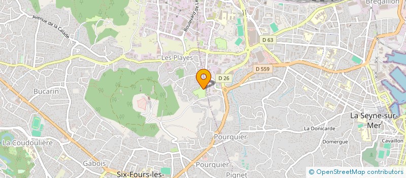 localisation de l'entreprise MADAME JOCELYNE GOMBAULT à SIX-FOURS-LES-PLAGES