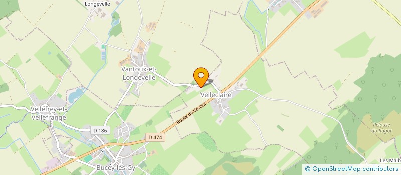 localisation de l'entreprise MADAME JOCELYNE GRAPPIN  VELLECLAIRE