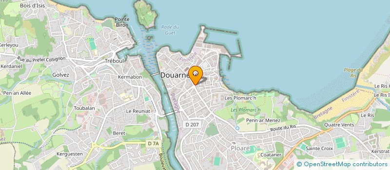 localisation de l'entreprise MADAME JOCELYNE GROS  DOUARNENEZ