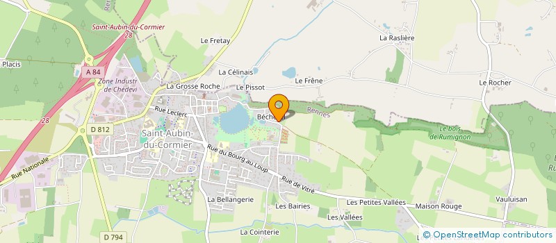 localisation de l'entreprise MADAME JOCELYNE GUEHO à SAINT-AUBIN-DU-CORMIER