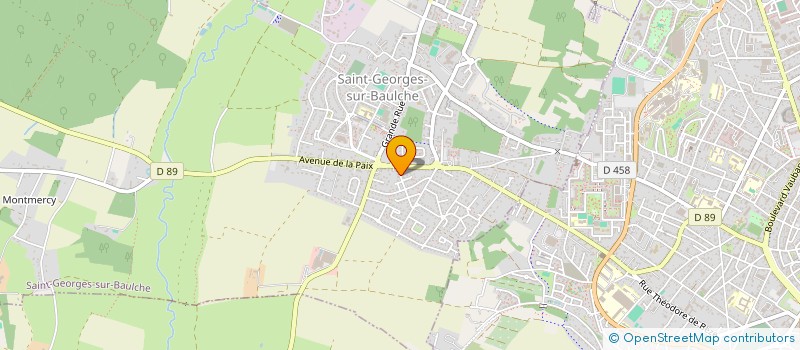 localisation de l'entreprise MADAME JOCELYNE GUILLEMETTE à SAINT-GEORGES-SUR-BAULCHE