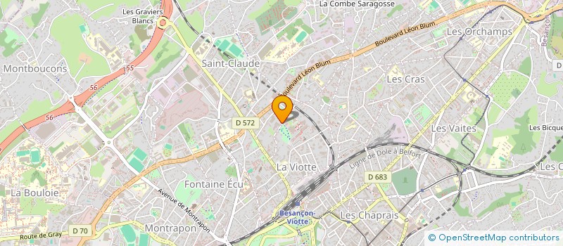 localisation de l'entreprise MADAME JOCELYNE GULLAUD  BESANCON